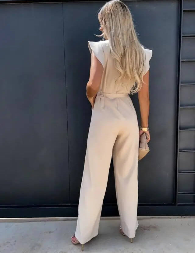 Emma | Elegante Tuta Donna con Maniche a Farfalla e Gambe Larghe 1