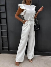Emma | Elegante Tuta Donna con Maniche a Farfalla e Gambe Larghe 3