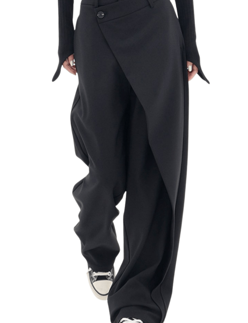 Emma | Eleganti Pantaloni Asimmetrici Alta Vita 0