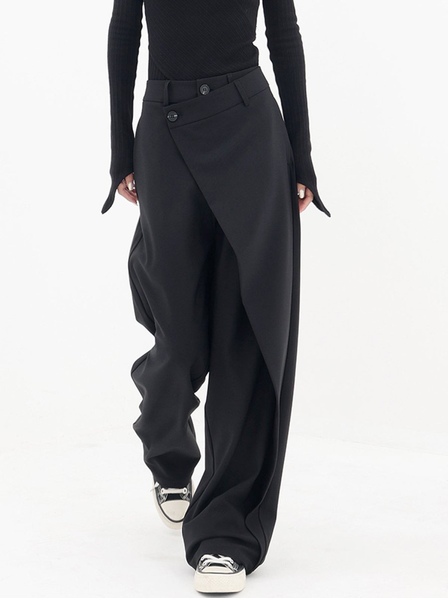 Emma | Eleganti Pantaloni Asimmetrici Alta Vita 2