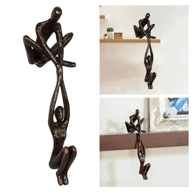 Eternal Love | Scultura Decorativa in Resina con Design Unico | Simbolo di Amore e Armonia per la Casa 0