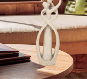 Eterno Abbraccio | Figurina Astratta Elegante con Design Raffinato | Simbolo d'Amore per Decorazioni Uniche 4