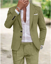 Ethan | Elegante Abito in Lino da Uomo Slim Fit 0