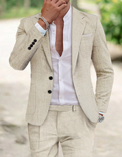 Ethan | Elegante Abito in Lino da Uomo Slim Fit 9