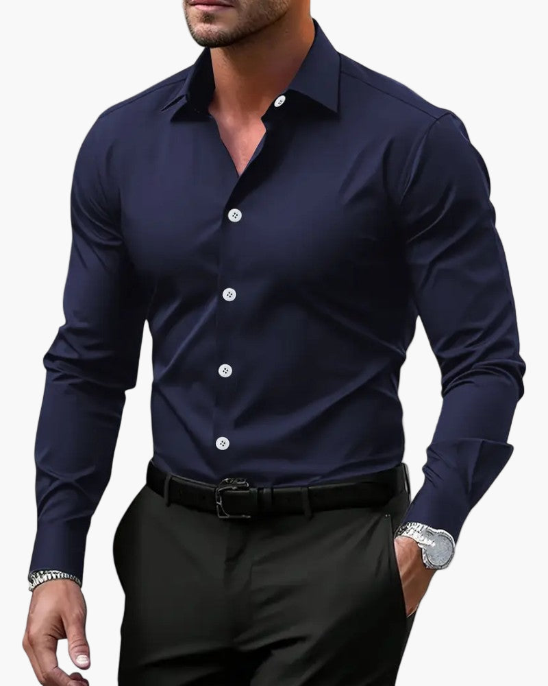 Ethan | Elegante Camicia Slim Fit a Maniche Lunghe per Uomo 2