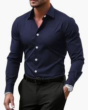 Ethan | Elegante Camicia Slim Fit a Maniche Lunghe per Uomo 2