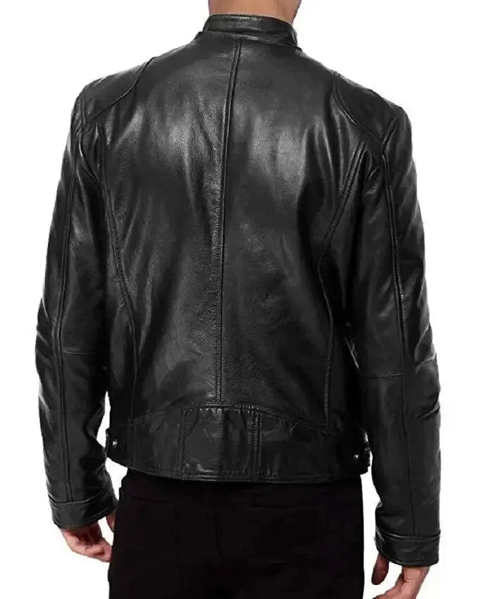 Ethan | Elegante Giacca Moto Uomo in Pelle PU, Stile Moderno e Comfort Ottimale 2