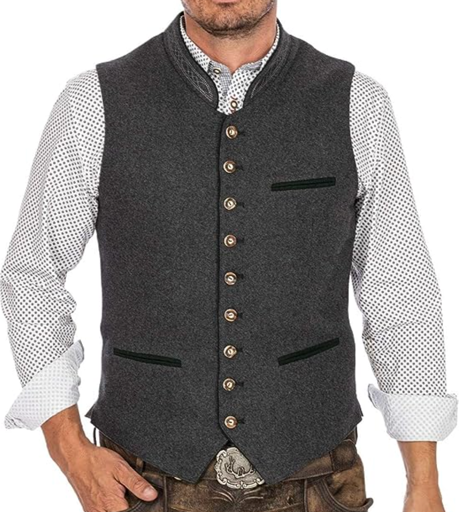 Ethan | Elegante Gilet Tradizionale da Uomo Smanicato 0