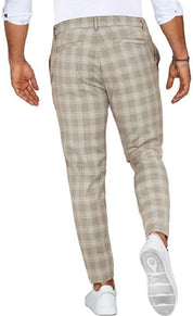 Ethan | Elegante Pantaloni Chino Uomo Slim Fit Quadrettati 1