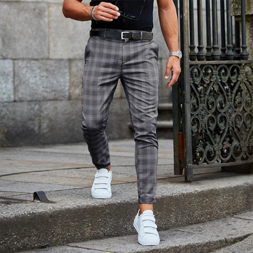 Ethan | Elegante Pantaloni Chino Uomo Slim Fit Quadrettati 2