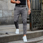 Ethan | Elegante Pantaloni Chino Uomo Slim Fit Quadrettati 2