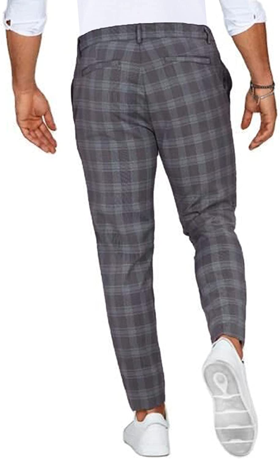 Ethan | Elegante Pantaloni Chino Uomo Slim Fit Quadrettati 3