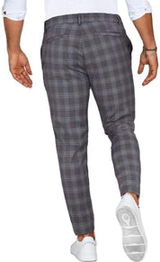 Ethan | Elegante Pantaloni Chino Uomo Slim Fit Quadrettati 3