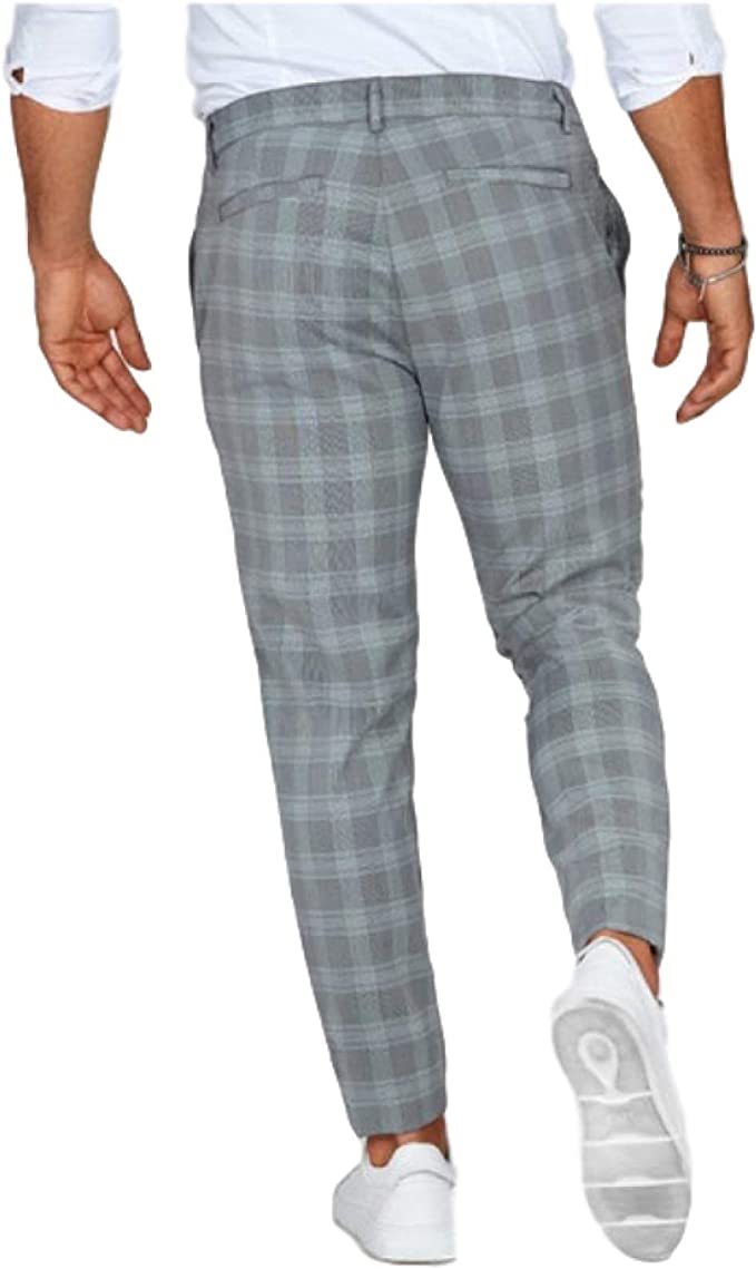 Ethan | Elegante Pantaloni Chino Uomo Slim Fit Quadrettati 5