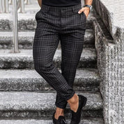 Ethan | Elegante Pantaloni Chino Uomo Slim Fit Quadrettati 6