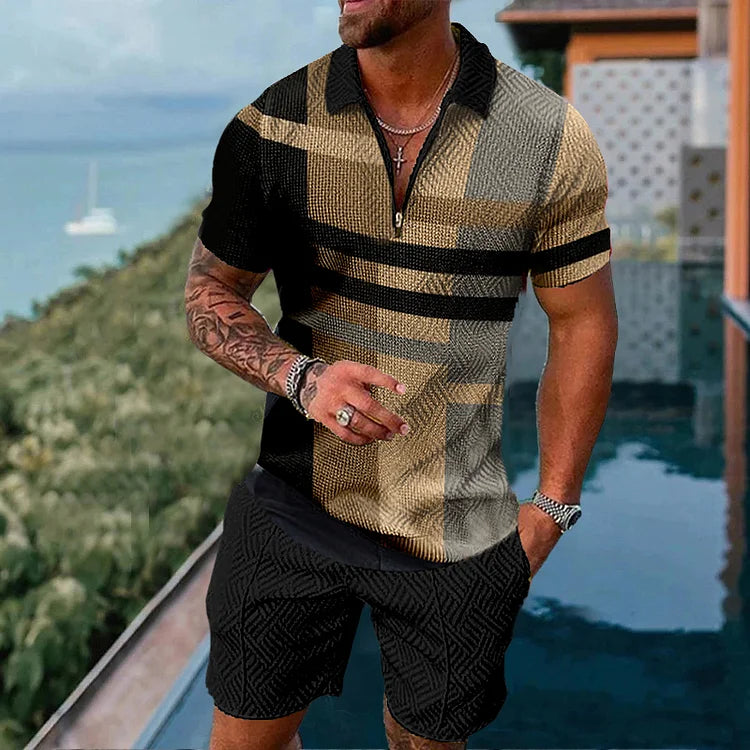 Ethan | Estivo Vintage Coordinato Polo e Pantaloncini 0