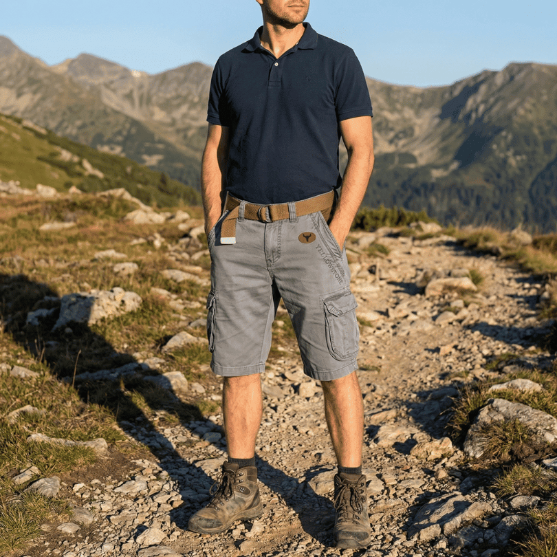 Ethan | Leggeri Pantaloncini Cargo Uomo Con Tasche Laterali 1
