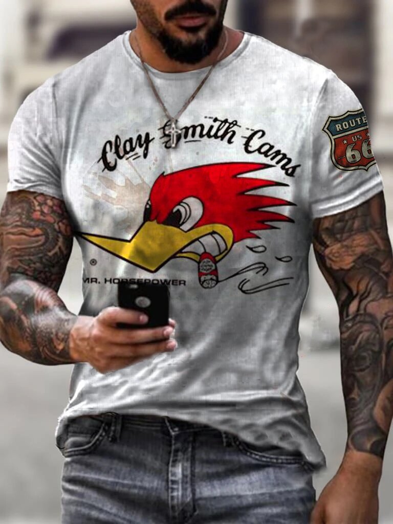 Ethan | Stampa Unica T-Shirt Uomo Casual 0