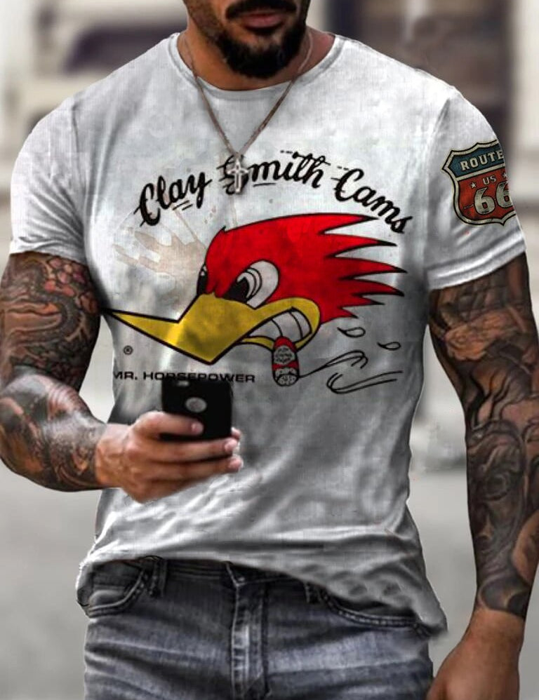 Ethan | Stampa Unica T-Shirt Uomo Casual 0