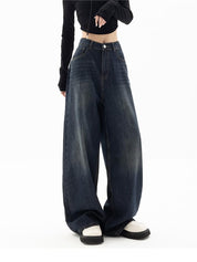 Ethan | Vintage Boyfriend Jeans Larghi Effetto Lavato Donna 4