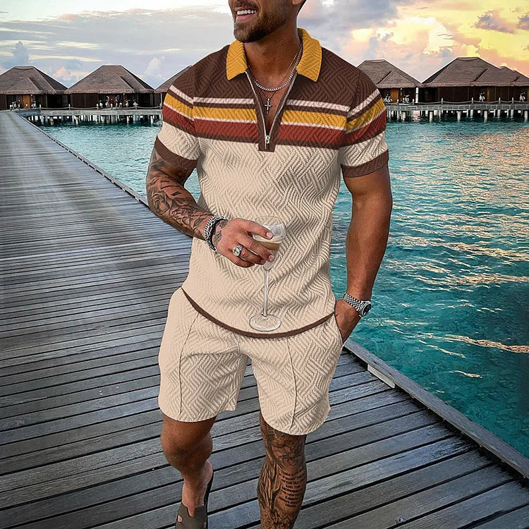 Ethan | Vintage Checked Polo And Coordinated Shorts 0