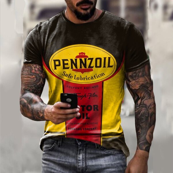Ethan | Vintage Graphic T-Shirt Uomo Con Stampa Unica 0