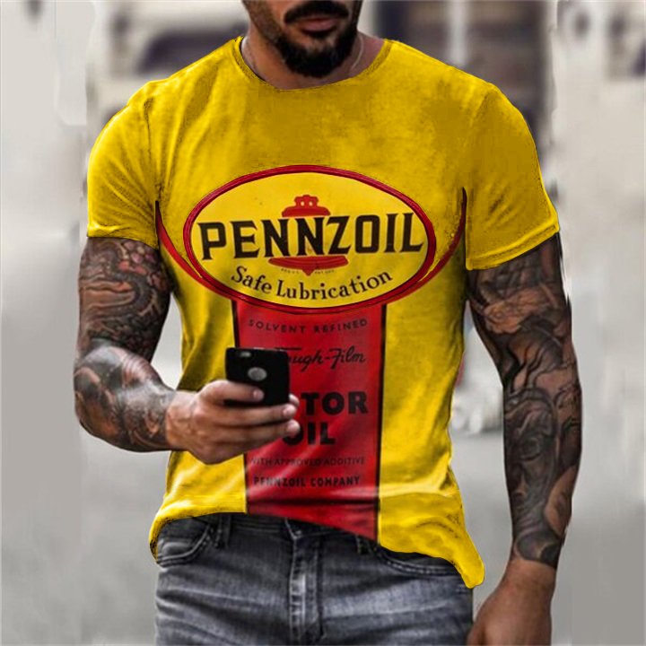 Ethan | Vintage Graphic T-Shirt Uomo Con Stampa Unica 3