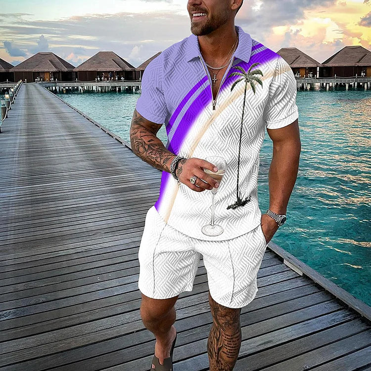 Ethan | Vintage Summer Polo And Shorts Set 2