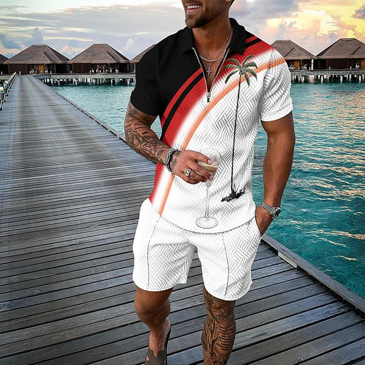 Ethan | Vintage Summer Polo And Shorts Set 3
