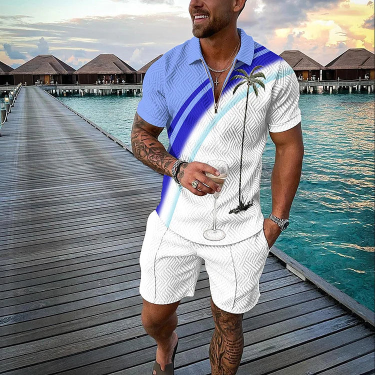 Ethan | Vintage Summer Polo And Shorts Set 4