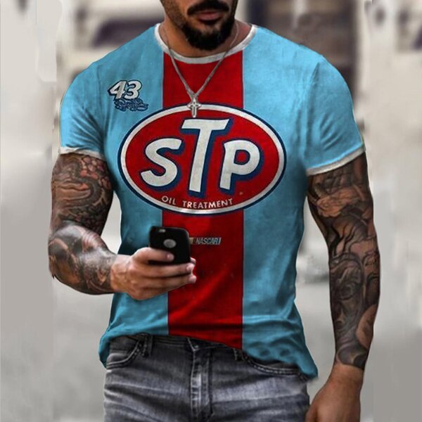 Ethan | Vintage Unisex Motorcycle Oil T-Shirt 0