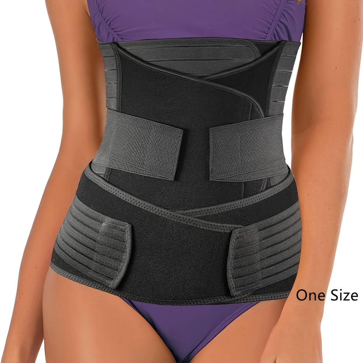 Fascia Post Partum 3 in 1 | Supporto Regolabile per Addome e Vita | Comfort e Recupero Veloce per Mamme 0