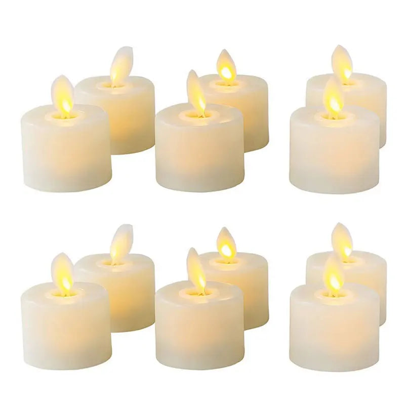 FlickerLite | Elegante Candela Tealight LED Senza Fiamma a Batteria 8