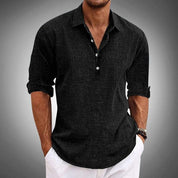 Francesco | Elegante Polo Uomo Manica Corta in Lino Traspirante 7