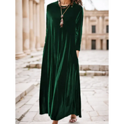 Sandra – Abito Monocolore Elegante