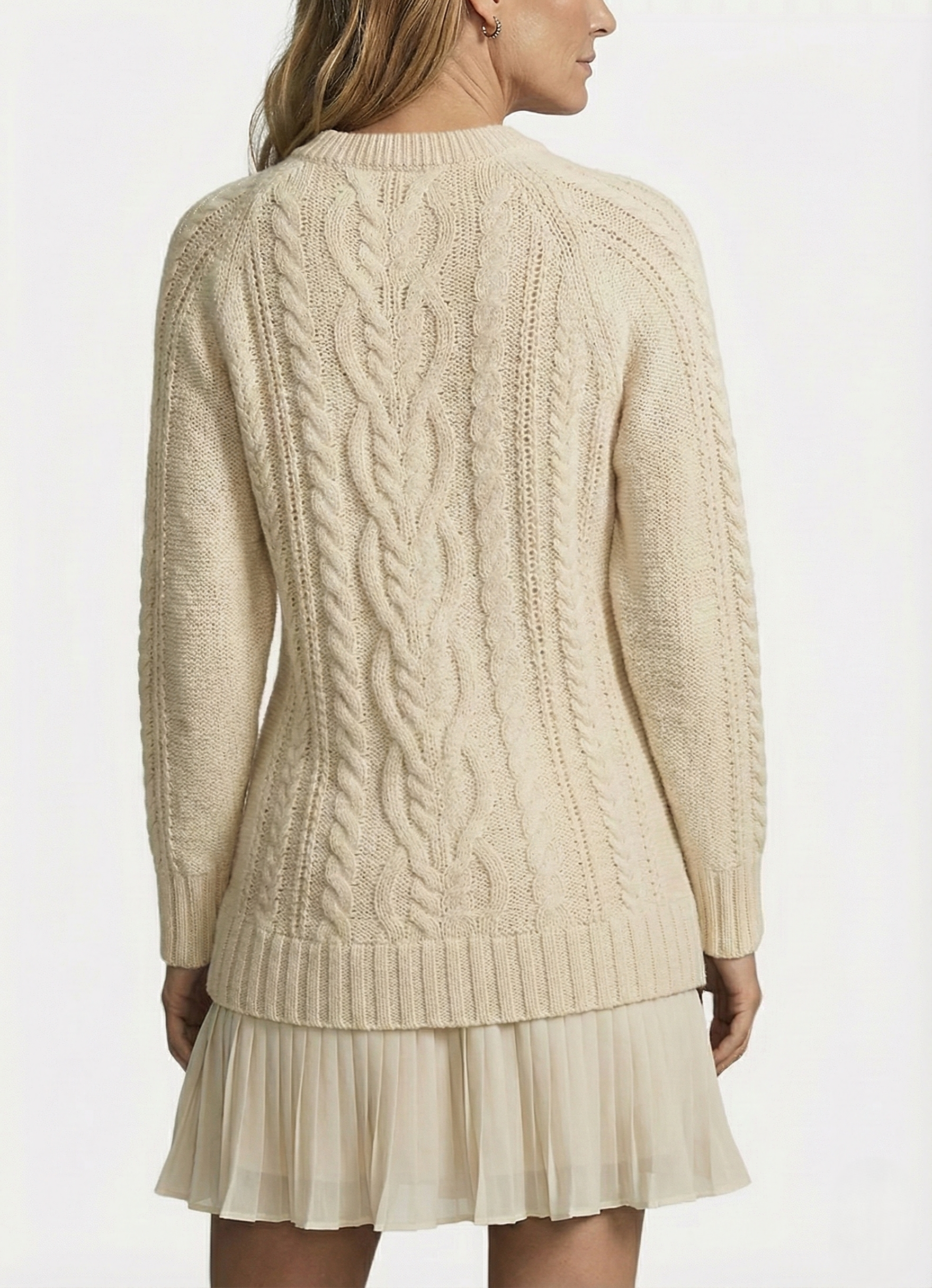 Vanna | Caldo Intrecciato Abito Pullover in Maglia
