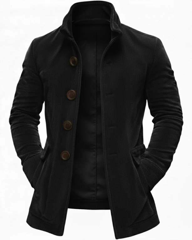 Roberto | Elegante Strutturato Cappotto Invernale a Coste