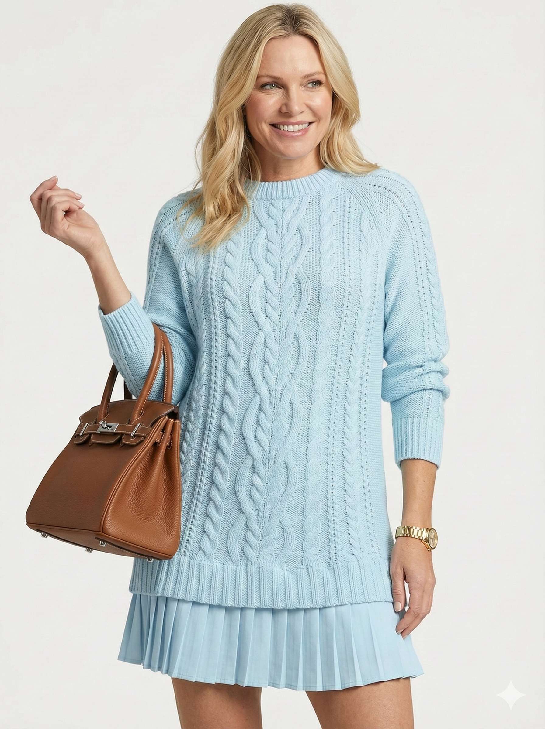 Vanna | Caldo Intrecciato Abito Pullover in Maglia