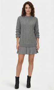 Vanna | Caldo Intrecciato Abito Pullover in Maglia