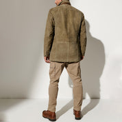 Giovanni  | Elegante Giacca Kaki Vintage da Uomo Versatile 2