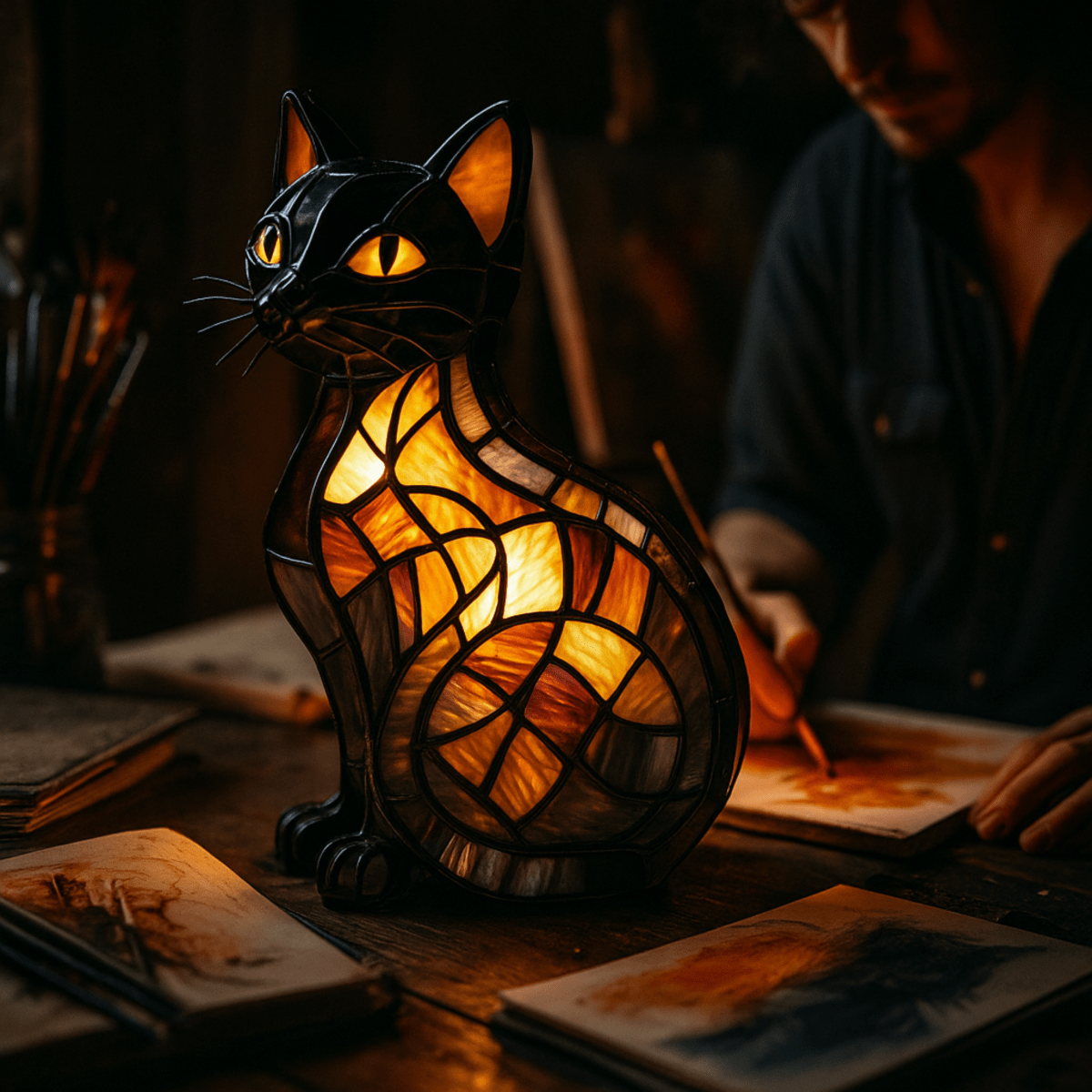 GlowKitty | Giocosa Luce Notturna LED per Gatti con Design Amichevole 5