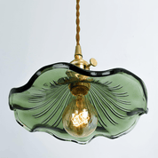 HibiscusGlow | Elegante Lampada a Sospensione in Vetro per Camera da Letto 6