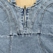 Ilaria | Elegante Abito Denim con Spalline Regolabili per Donna 4