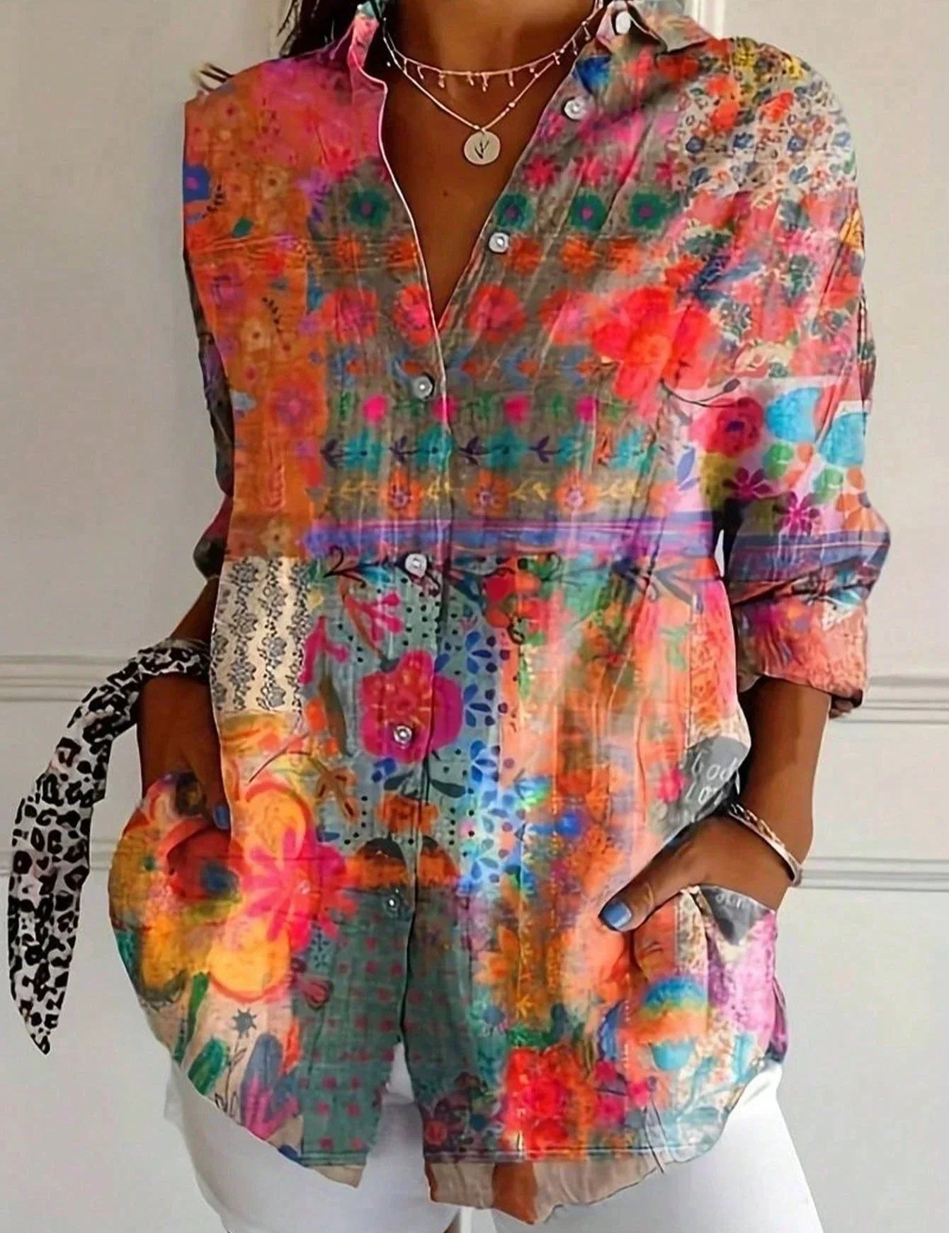 Ilaria | Elegante Blusa Colorata e Versatile per Donna 1