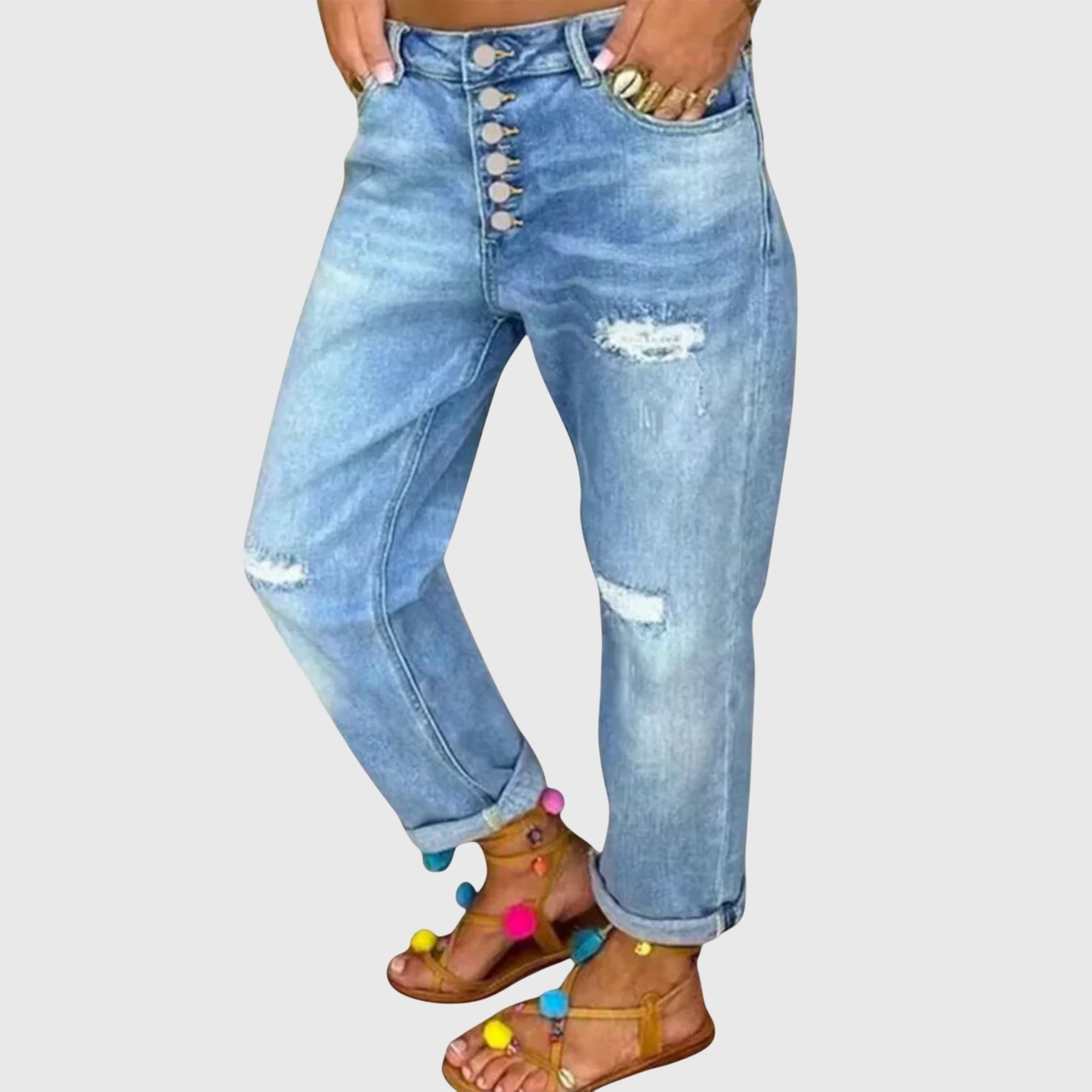 Jeans Baggy Donna | Comfort e Design alla Moda | Versatili per Ogni Occasione 0