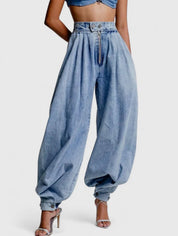 Jeans Eleganti Donna | Cintura Elastica e Vita Alta per Comfort e Stile 0
