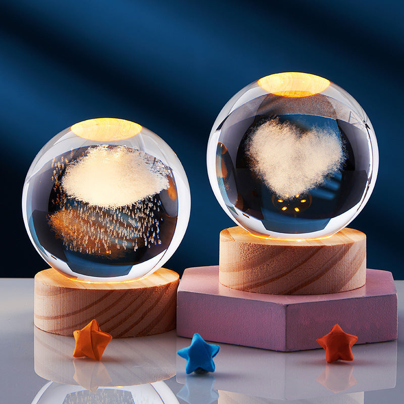 Lampada da Notte 3D con Effetto Magico e Design Elegante per Atmosfera Incantevole 3