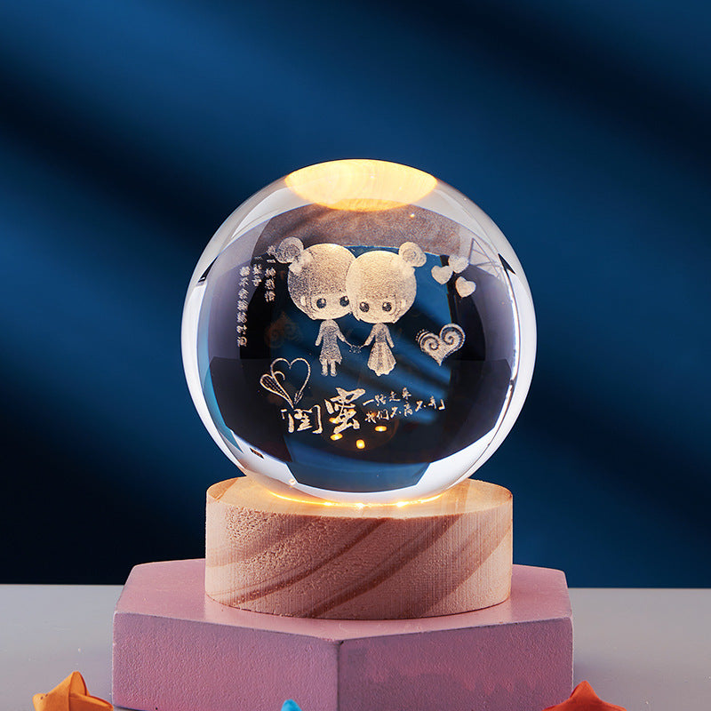 Lampada da Notte 3D con Effetto Magico e Design Elegante per Atmosfera Incantevole 5