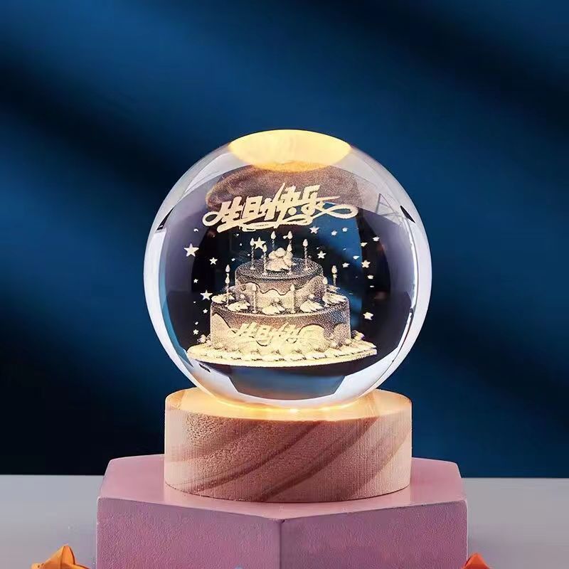 Lampada da Notte 3D con Effetto Magico e Design Elegante per Atmosfera Incantevole 7