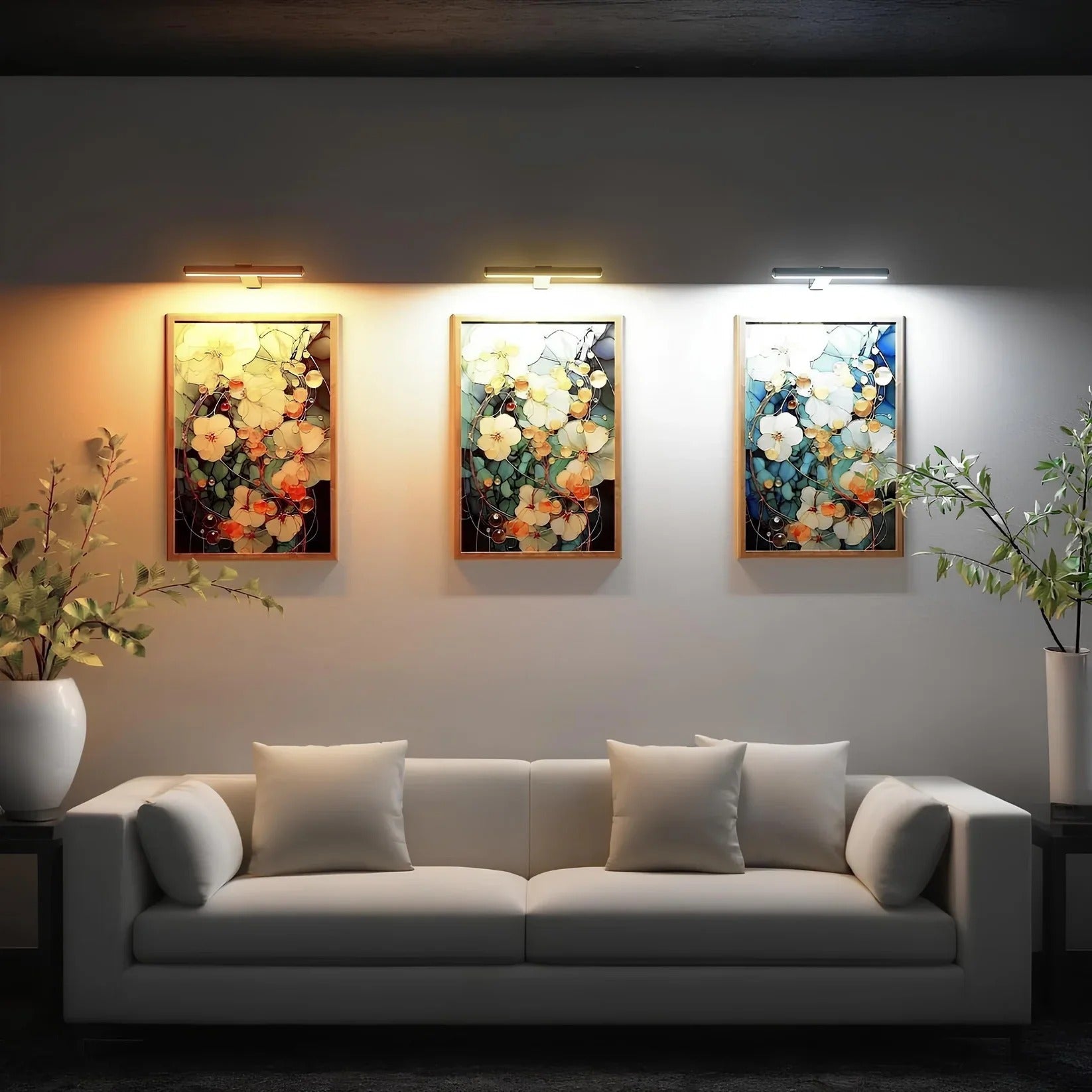 Lampada da Parete Ricaricabile con Testa Rotante a 360° | Design Elegante per Illuminare Quadri e Decorazioni 3